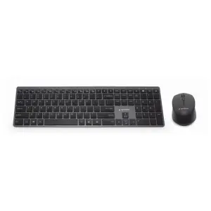 Gembird Kit Teclado y Ratón Inalámbrico Pro Slim Negro