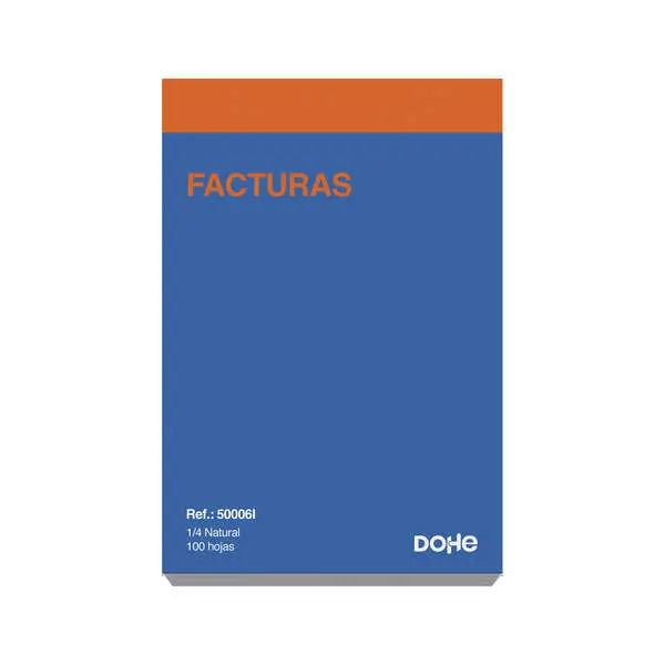 Dohe Talonarios Preimpresos A Dos Tintas - 100 Hojas - Cuarto Natural - Sencillo