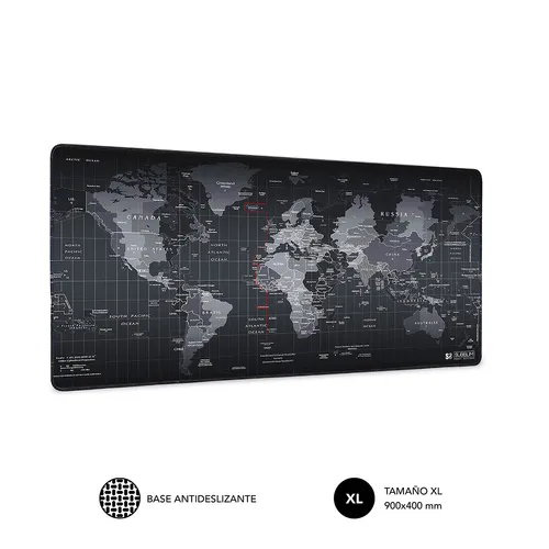 Subblim Alfombrilla Extra Grande 900x400mm Antideslizante Color Negro