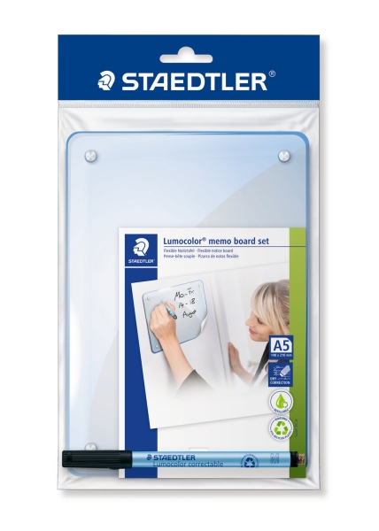 Staedtler Lumocolor 641 Lamina Para Notas Flexible Con Rotulador - Tamaño 210X148Mm - Autoadhesivo - Limpieza En Seco