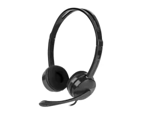 NATEC Canary Go Auriculares Alámbricos Diadema para Oficina y Centro de Llamadas Negro