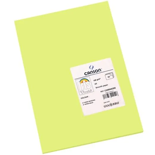 Iris Cartulina 297X420Mm 185Gr Verde Manzana -50U-