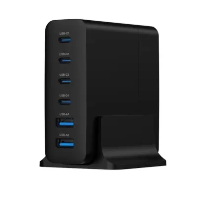 Gembird Cargador Universal Negro TA-UC-2A4C-PD75-01 Carga Rápida AC