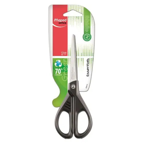Maped Tijeras Essentials Green E4680 Ambidiestros 17Cm Simétricas Negro