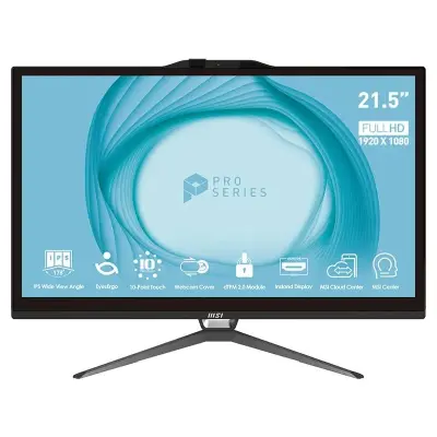 MSI Pro AP222T-622EU G7400 8GB 128GB W11P 22" Todo En Uno