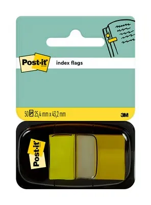 Post-it Dispensador Con 50 Marcadores Reposicionables 25.4 x 43.2mm Amarillo
