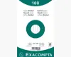 Exacompta Paquete 100 Fichas Cartulina Bristol Retráctil 125x200mm Blanco