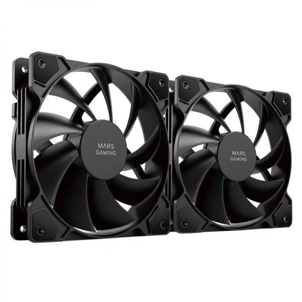Mars Gaming Kit 2 Ventiladores Internos MF-PROX2 Black Ultra Silenciosos FDB Bearing Antivibración