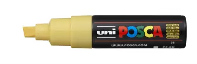 Posca PC-8K Marcador de Pintura 8mm Punta Biselada Tinta Acrílica Amarillo Pajizo