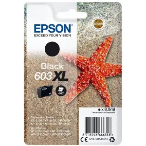 Epson Tinta Negra 603 XL para XP-2100, 3100, 4100 / WF-2830DWF, 2850DWF