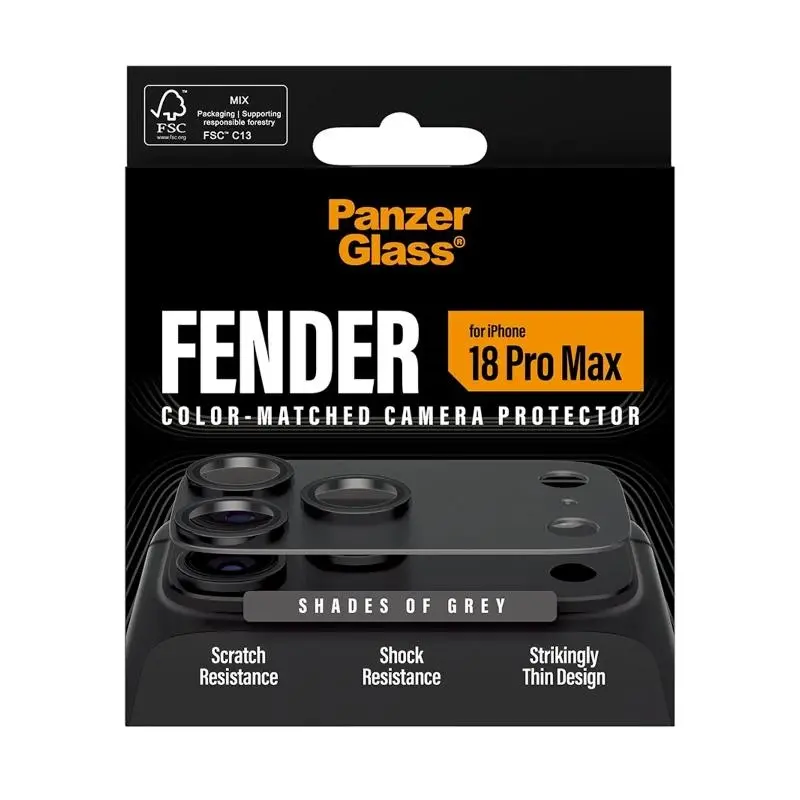 PanzerGlass Protector Pantalla iPhone 18 Pro Max Fender Grey