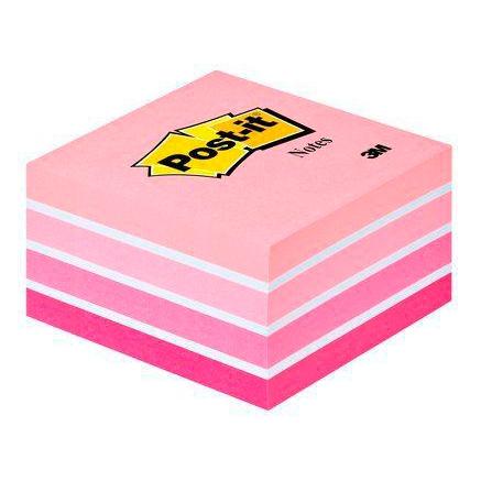 Post-It Cubo De Notas Multicolor 5X90 Hojas 76X76 Tonos Rosa Pastel