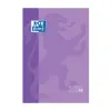 Oxford Recambio Encolado A4 80 Hojas Cuadricula 5x5 Tapa Color Malva
