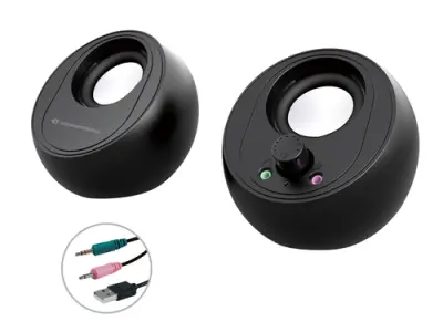 Conceptronic Bjorn01B Altavoces 2.0 Bluetooth 10W Negro Jack 3.5 y USB