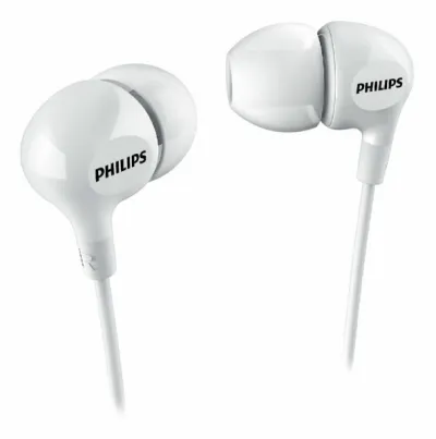 Philips Auriculares Intraurales con Cable 3.5mm, Micrófono Integrado, Aislamiento Pasivo, Blanco