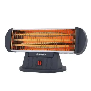 Orbegozo Estufa de Cuarzo BP 0204 - Calor Intenso y Uniforme - 3 Niveles de Potencia - Seguridad Antivuelco