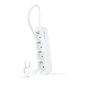 Nanocable Regleta de Enchufes 4 Tomas 1.4 m Blanco