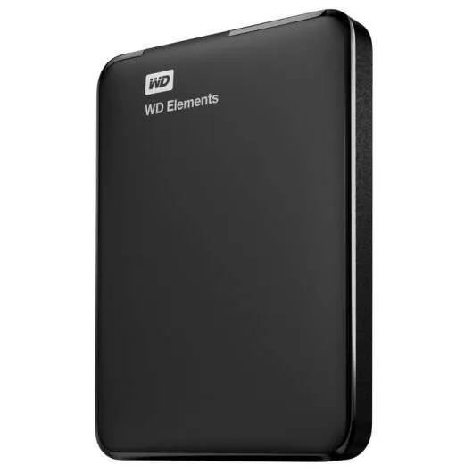 Western Digital Elements Disco Duro Externo 1 TB 2.5" USB 3.2 Negro