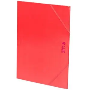 Carchivo Carpeta 3 Solapas Folio con Gomas Cartón Brillo Luz Rosa