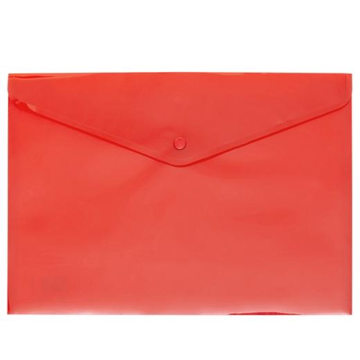 Grafoplás Sobre Broche Ecoplás Folio Polipropileno Translúcido Rojo