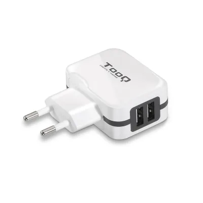Cargador Usb Tooq Tqwc-1S02Wt 2Xusb 3.4 A(Total) Ai-Tech Color Blanco