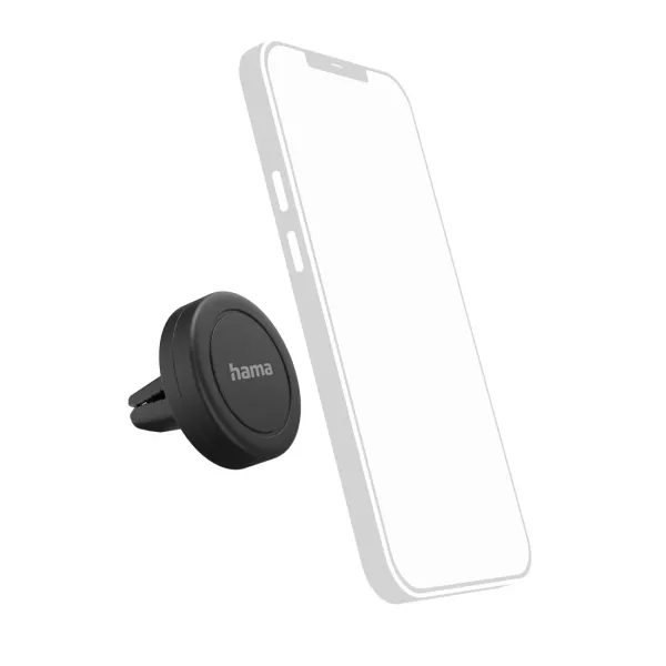 Hama Soporte de Coche Magnético para Smartphone - Pinza Universal Negro