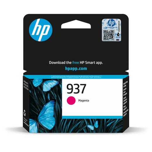 Hp Tinta Magenta Officejet Pro 9110B, 9120 Aio, 9120B Aio, 9130 All-In-One, 9130B Aio, 9110B, 9700, 9722,9730E,9700E Series - Nº 937