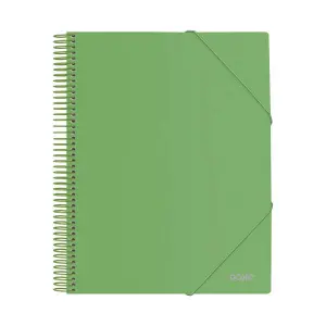 Dohe Carpeta A4 con 40 Fundas, Tapa de Polipropileno Opaco y Espiral de Plástico
