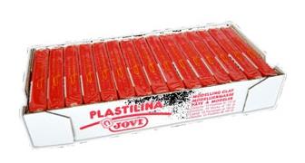 Jovi Plastilina School Pastilla 150Gr Rojo Caja 15 Ud