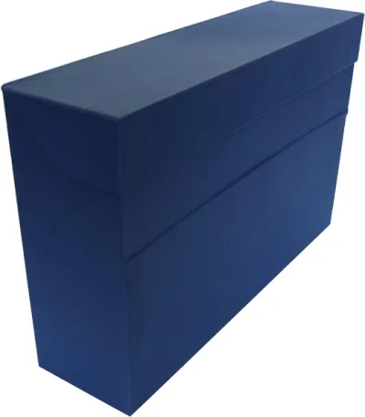 Elba Caja de Transferencia Geltex Azul 39.6x25.4cm Tapa con Cierre de Presión