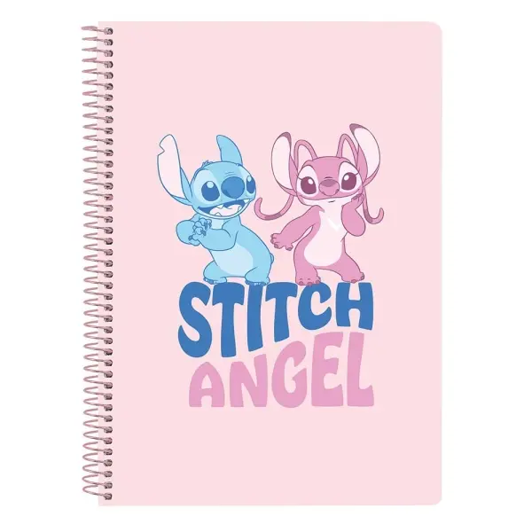 Safta Libreta con Espiral 80 Hojas 80g/m2 Cuadriculas 4x4mm Rosa Pastel 155x10x220mm