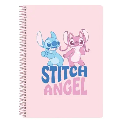 Safta Libreta con Espiral 80 Hojas 80g/m2 Cuadriculas 4x4mm Rosa Pastel 155x10x220mm