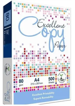 Excellent Copy Papel A4 80g - 1 Caja (5 Paquetes) - Solo España