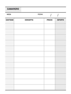 Apli Talonario Camarero 1/8 Duplicado Natural - Ideal Para Restaurantes Y Bares - 88 Hojas - Numeracion Consecutiva - Tamaño Compacto - Marron