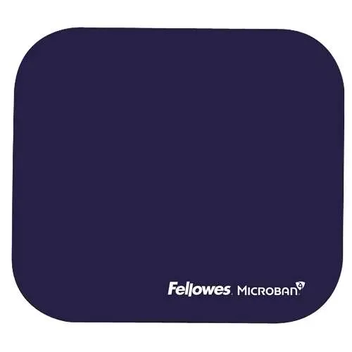 Fellowes Alfombrilla Para Raton Con Microban - Proteccion Antibacteriana - Base De Goma - 23.2X19.9Cm - Color Azul