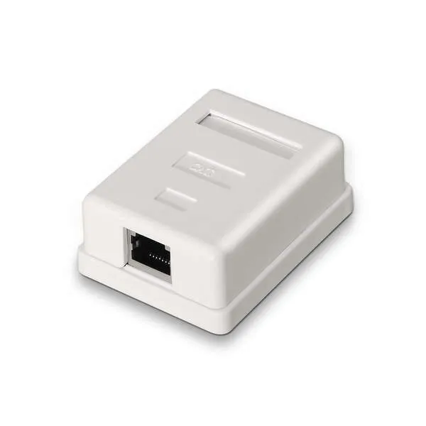 Aisens Roseta De Superficie Rj45 Cat.6 Ftp 1 Toma - Color Blanco