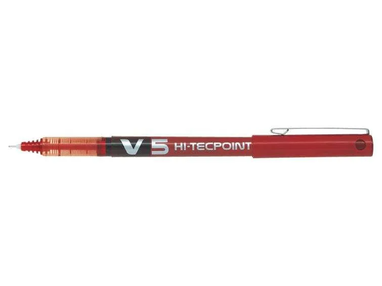 Pilot V-5 Hi-Tecpoint Roller Tinta Líquida Rojo