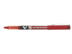 Pilot V-5 Hi-Tecpoint Roller Tinta Líquida Rojo