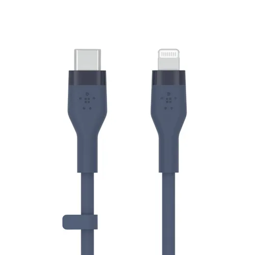 Cable Usb-C A Lightning 1M Belkin Caa009Bt1Mbl Silicona Clip 1M Azul