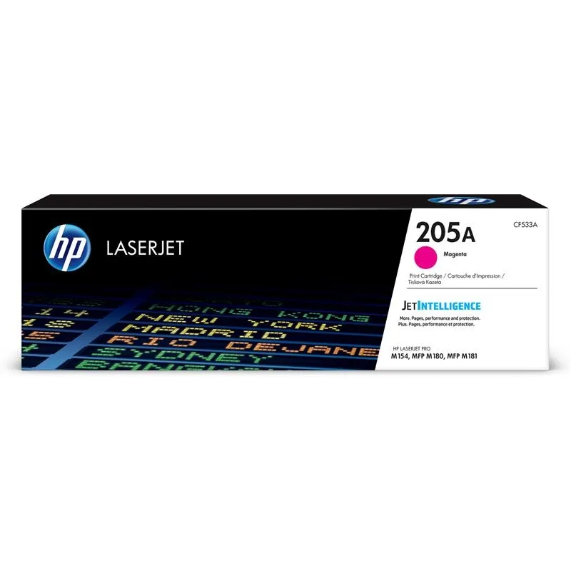 HP CF533A Cartucho de Tóner Original Magenta - 205A