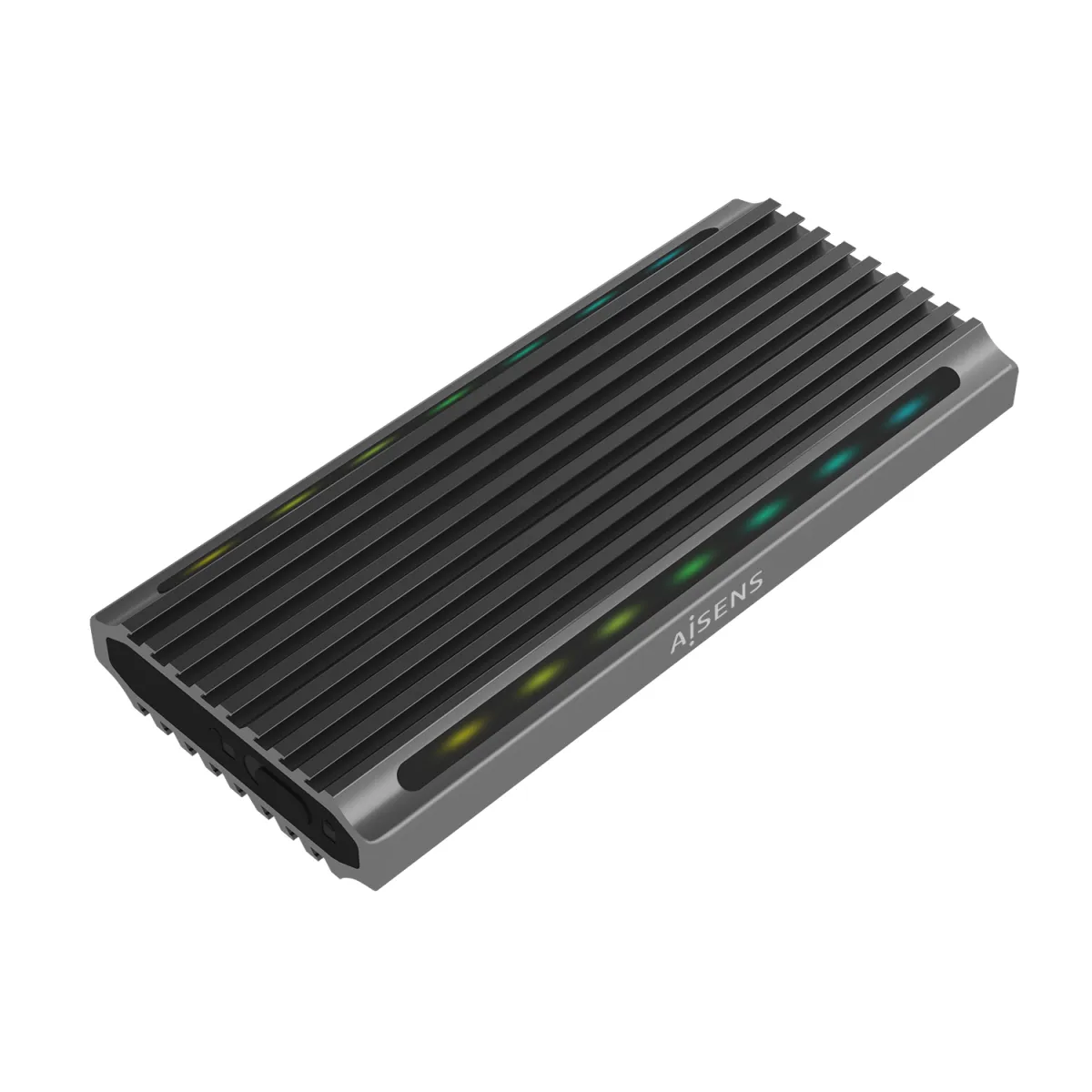 Aisens Caja Externa M.2 SATA/NVME a USB 3.1 Gen 2 - Color Gris