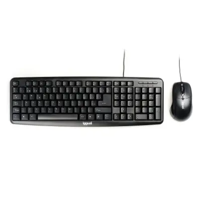 iggual Kit Teclado Y Ratón COM-CK-BASIC Negro