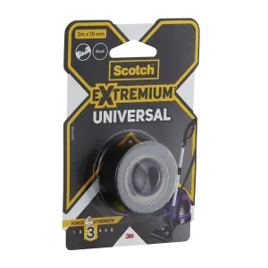 Scotch Extremium Cinta Adhesiva Universal 3m x 19mm Color Negro
