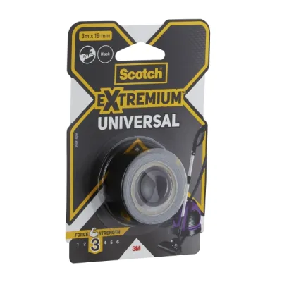 Scotch Extremium Cinta Adhesiva Universal 3m x 19mm Color Negro