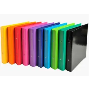 Exacompta Carpeta 2 Anillas 25mm Iderama A5 Cartón Forrado Colores Surtidos