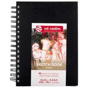 Talens Bloc De Papel Para Esbozo Espiral 14x21cm 80H 110gr