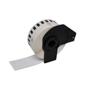Brother DK22210 Etiquetas Personalizadas 29mm x 30,48m Texto Negro sobre Blanco