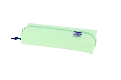 Oxford Estuche Rectangular Mediano Acolchado con Goma Elástica - Color Verde