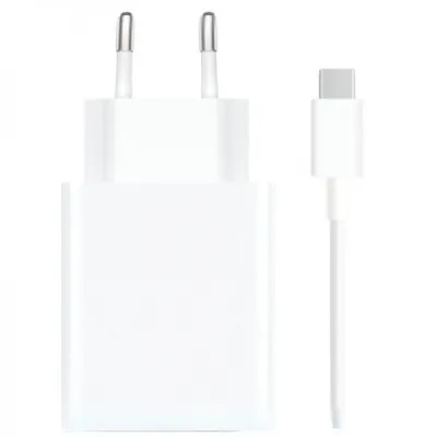 Xiaomi 120W HyperCharge Cargador de Pared USB-A con Cable Blanco