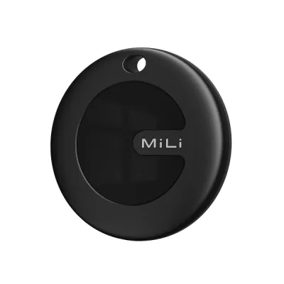 Leotec Easy Tag Negro con Llavero - Compatible con iOS/Android